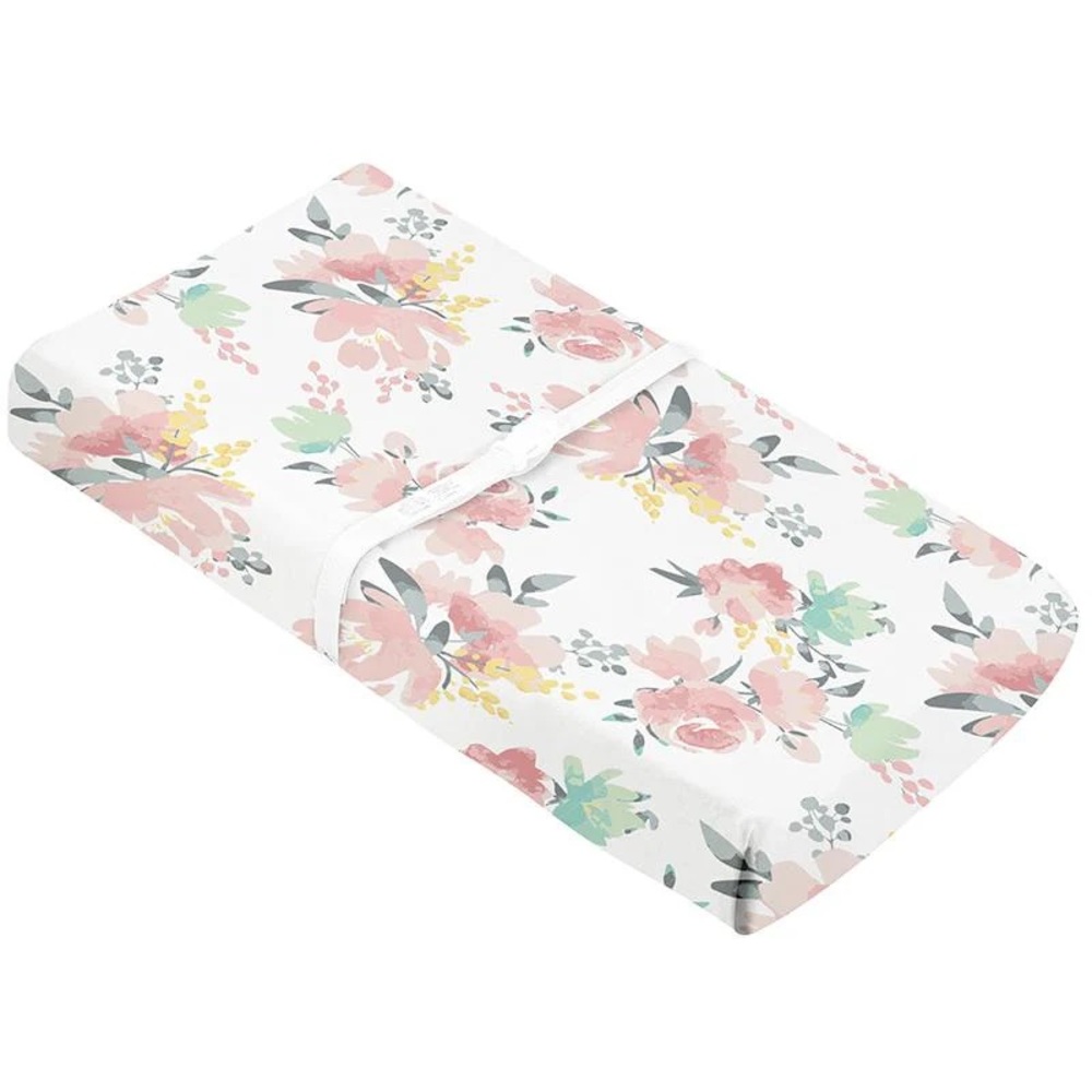 Floral Print Change Pad Cover
